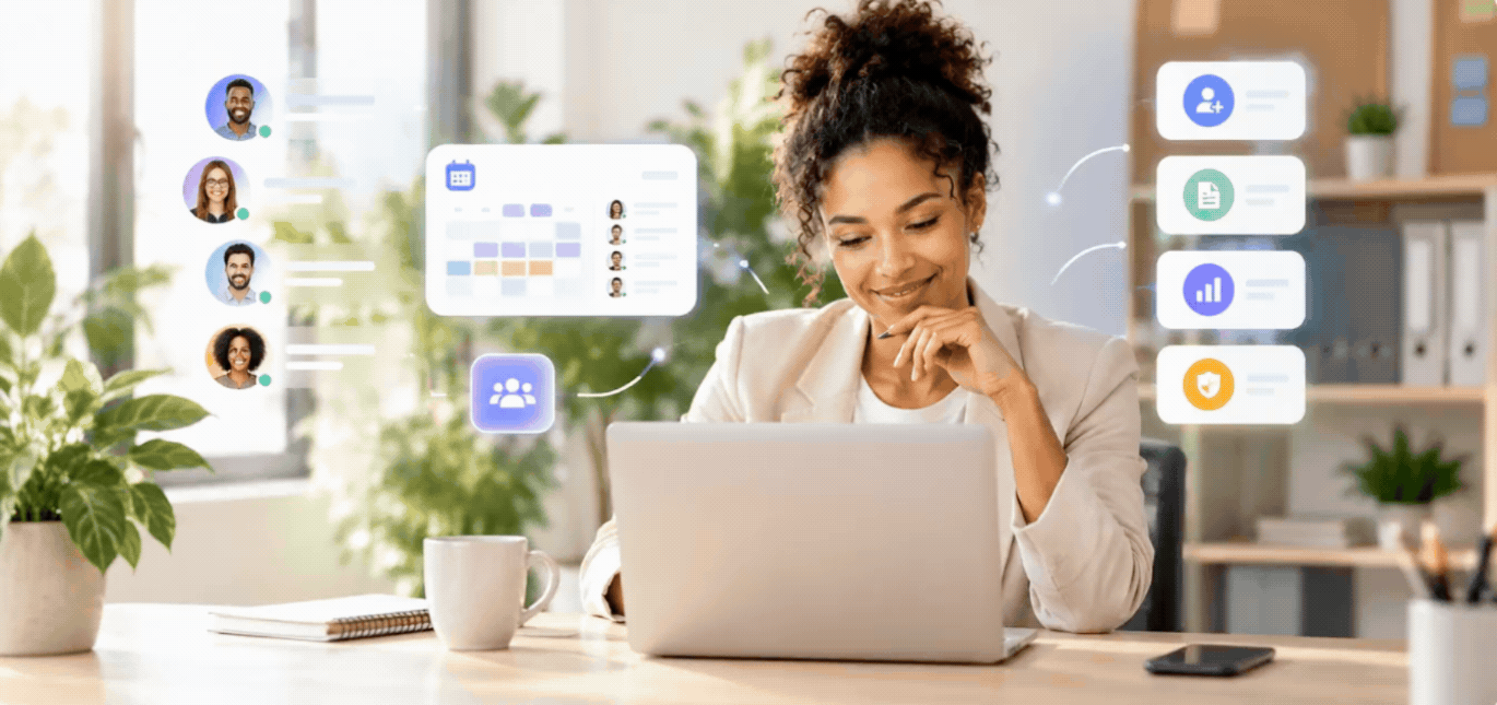 Manager RH pilotant ses équipes depuis RH Manager